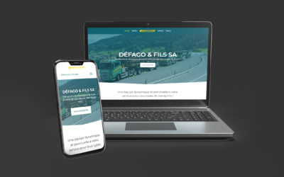 Création de site internet pour Défago & Fils SA