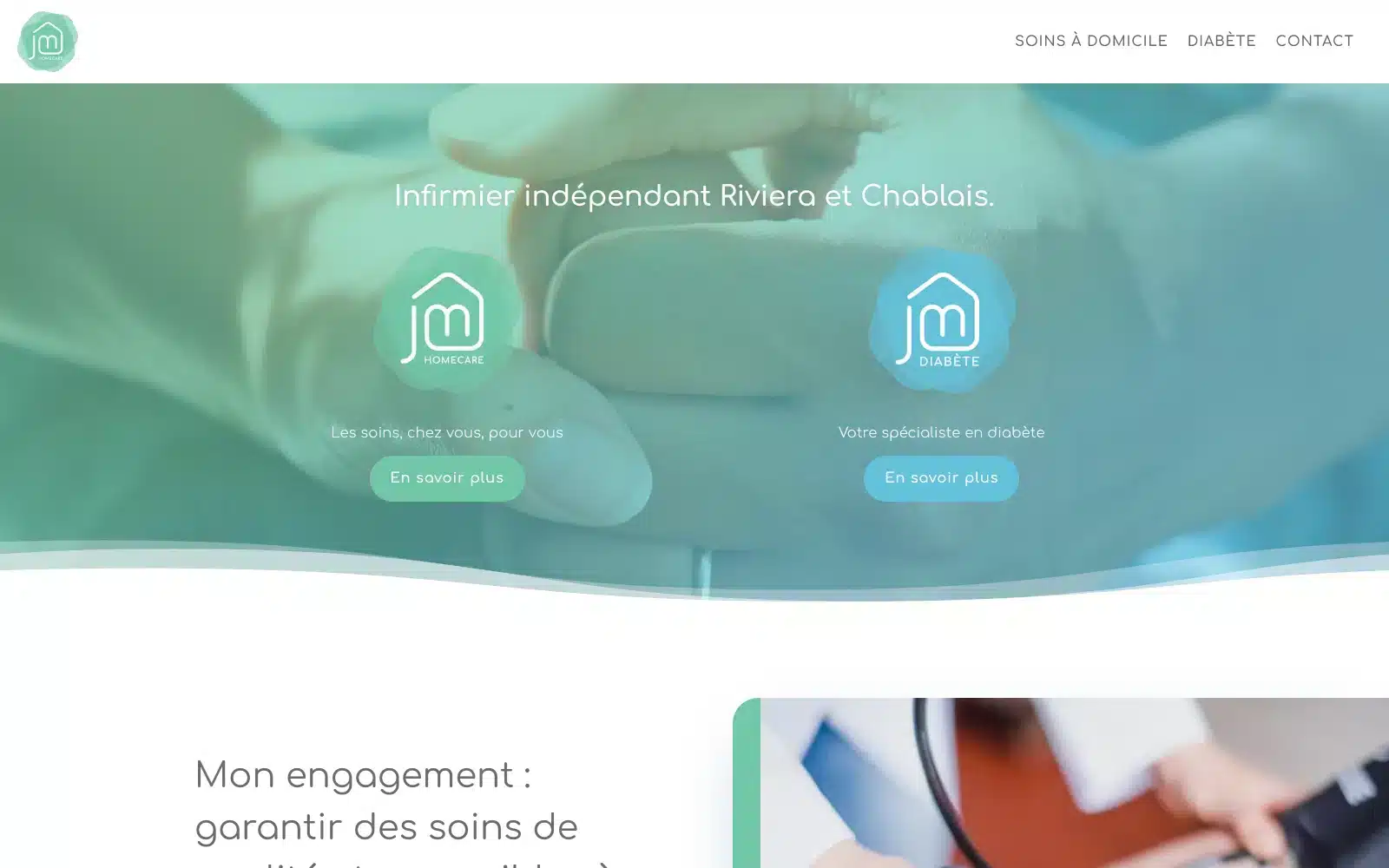 Création de site web pour infirmier indépendant